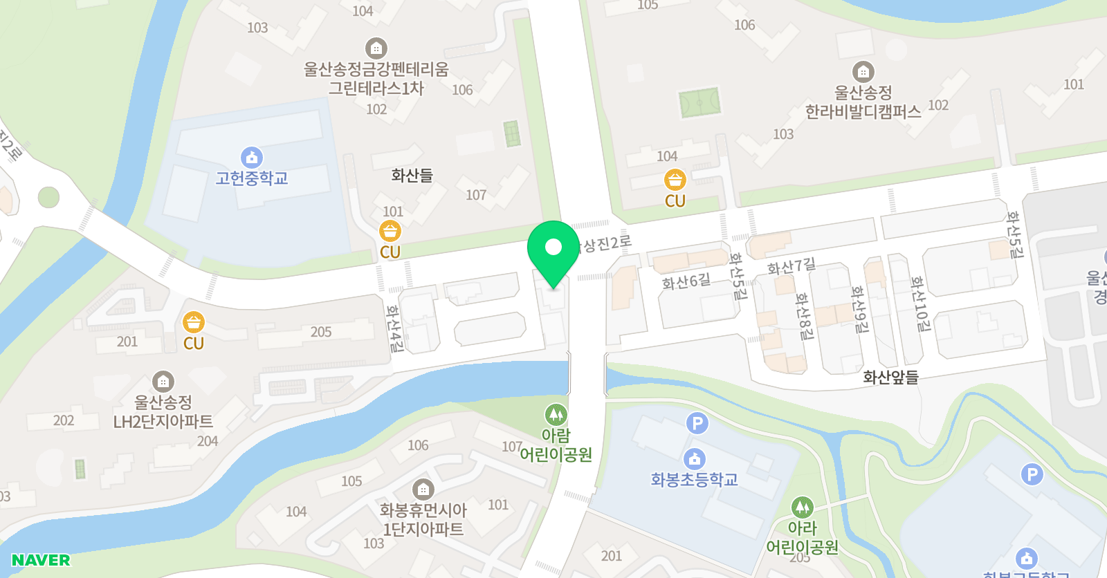 문봉송정 학원 위치