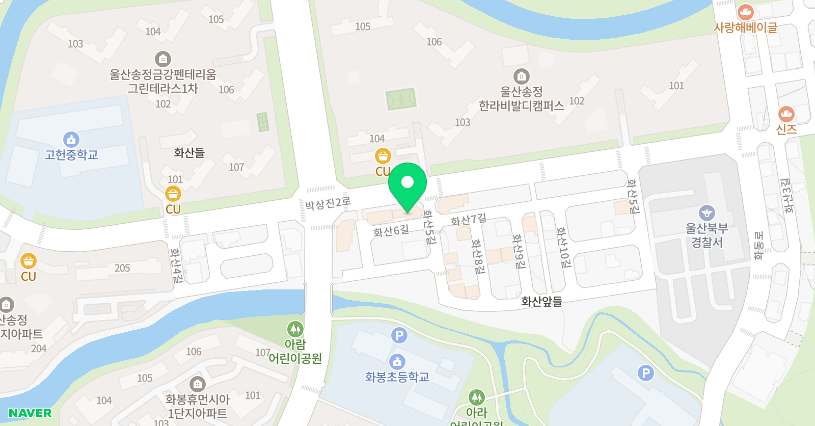 푸르넷 수학교습소 화봉박쌤 위치