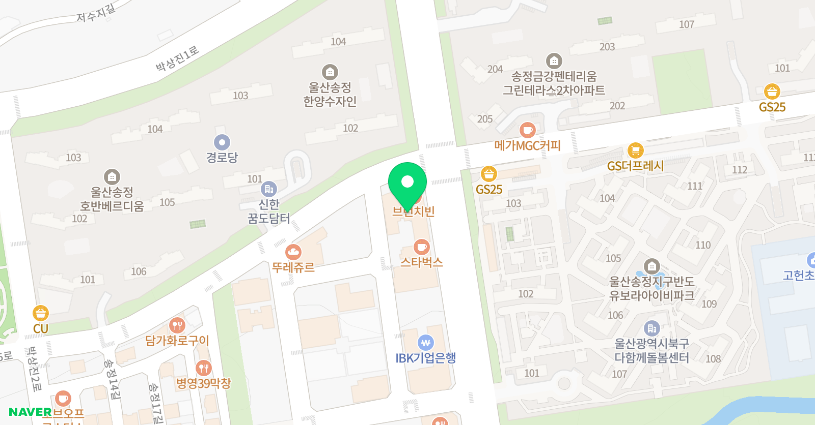 기린과파렛트 미술학원 위치