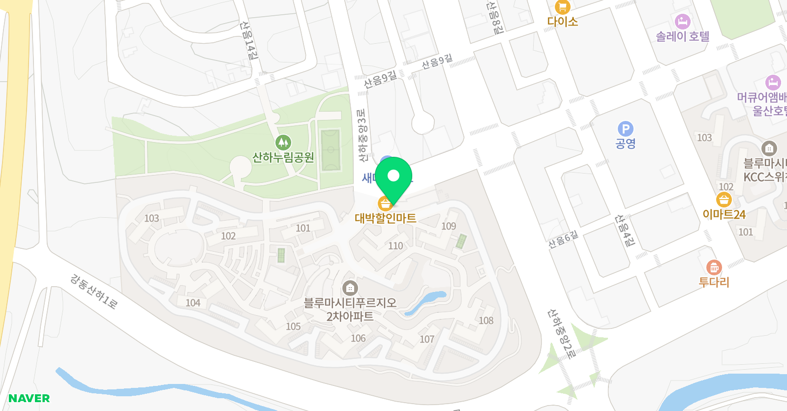 MTA 태권도 울산산하점 위치