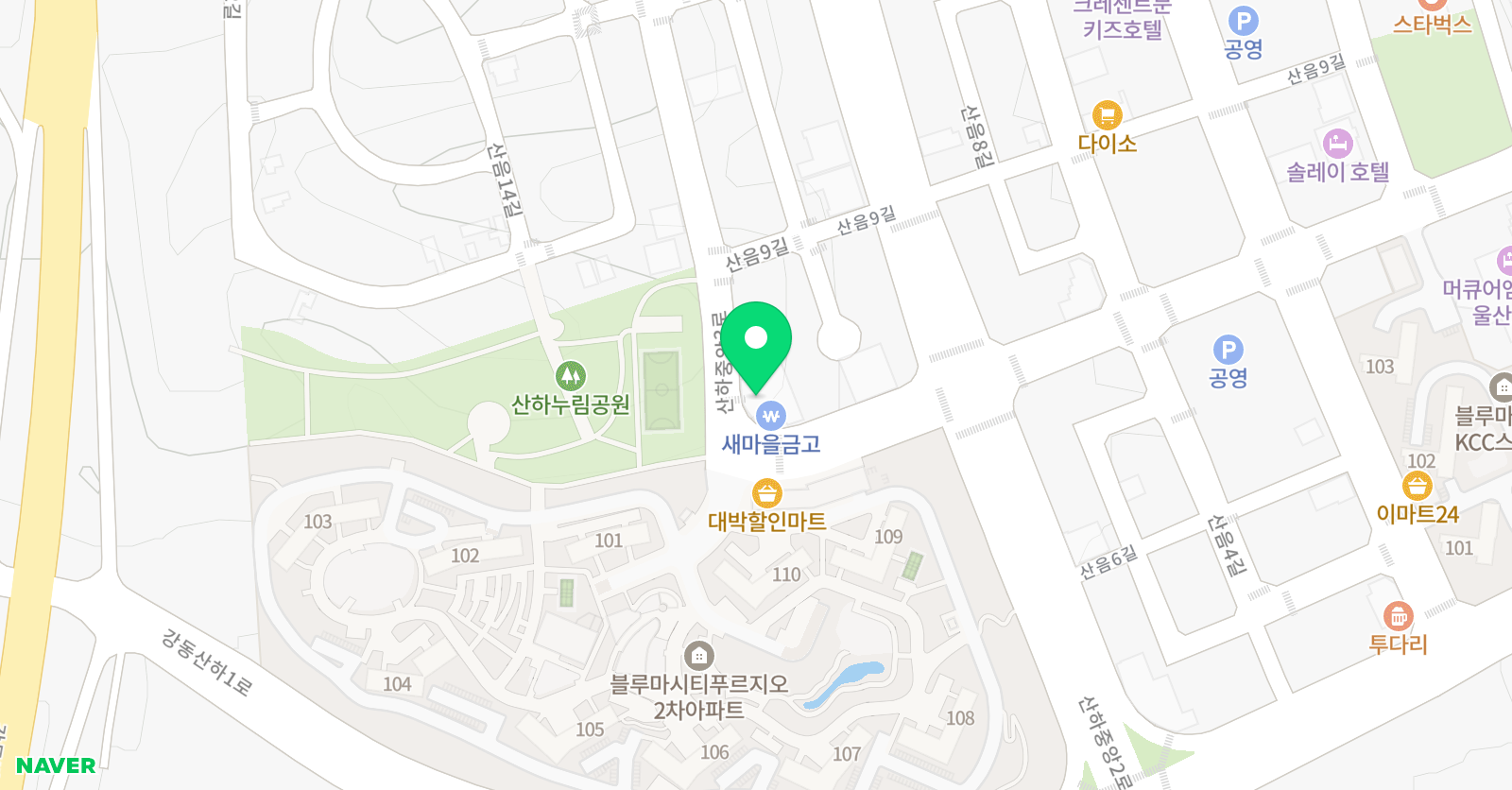 리드인 산하점 위치