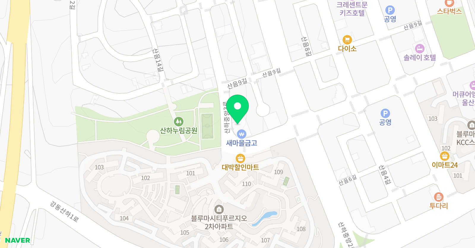 아뜰리에숲 미술교습소 위치