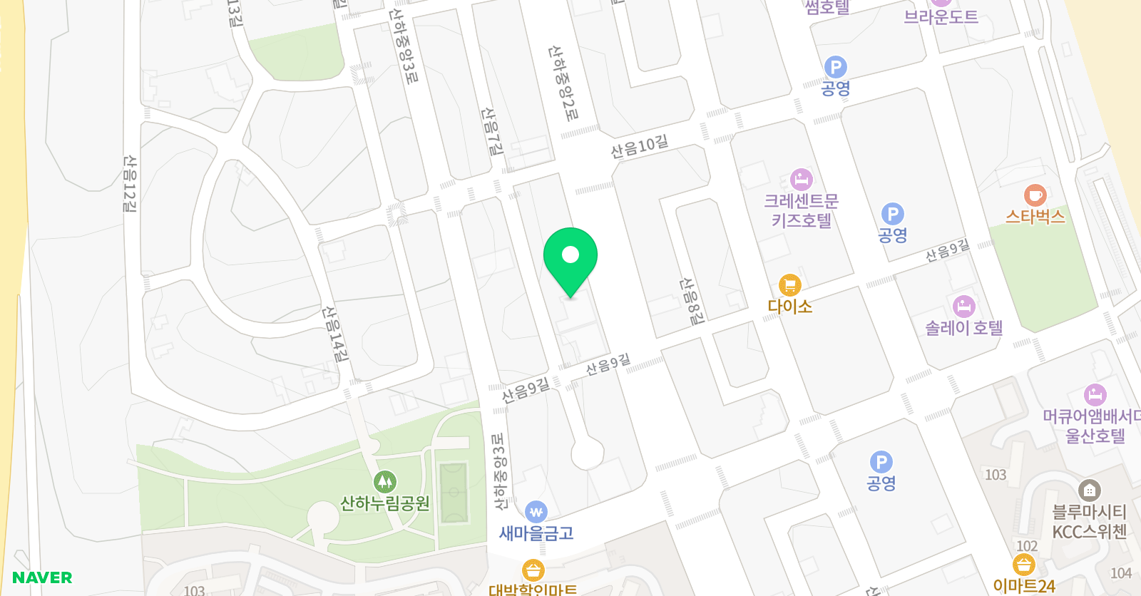 쎈수학 하이블어학원 위치