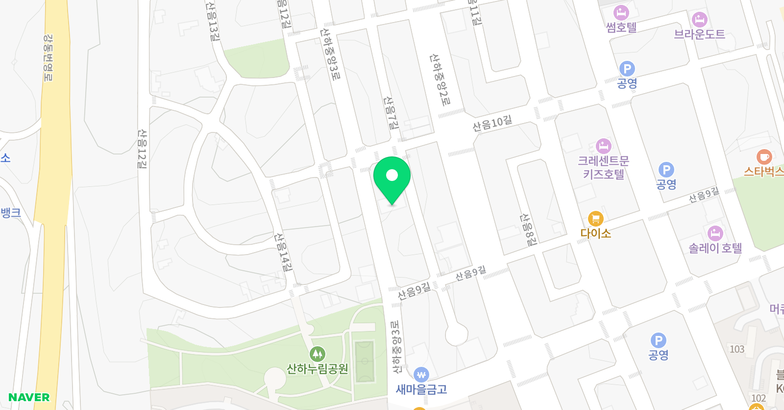 미래엔 영어온리원 단과학원 위치