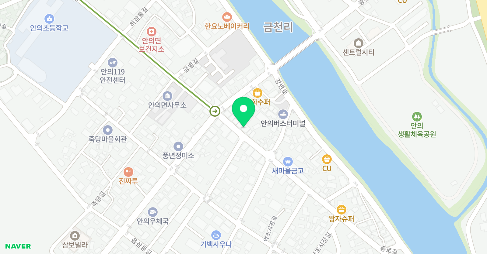 쏙쏙 학원 위치