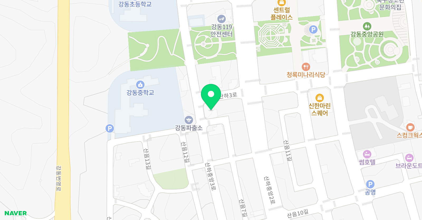 강동 ESL어학원 위치