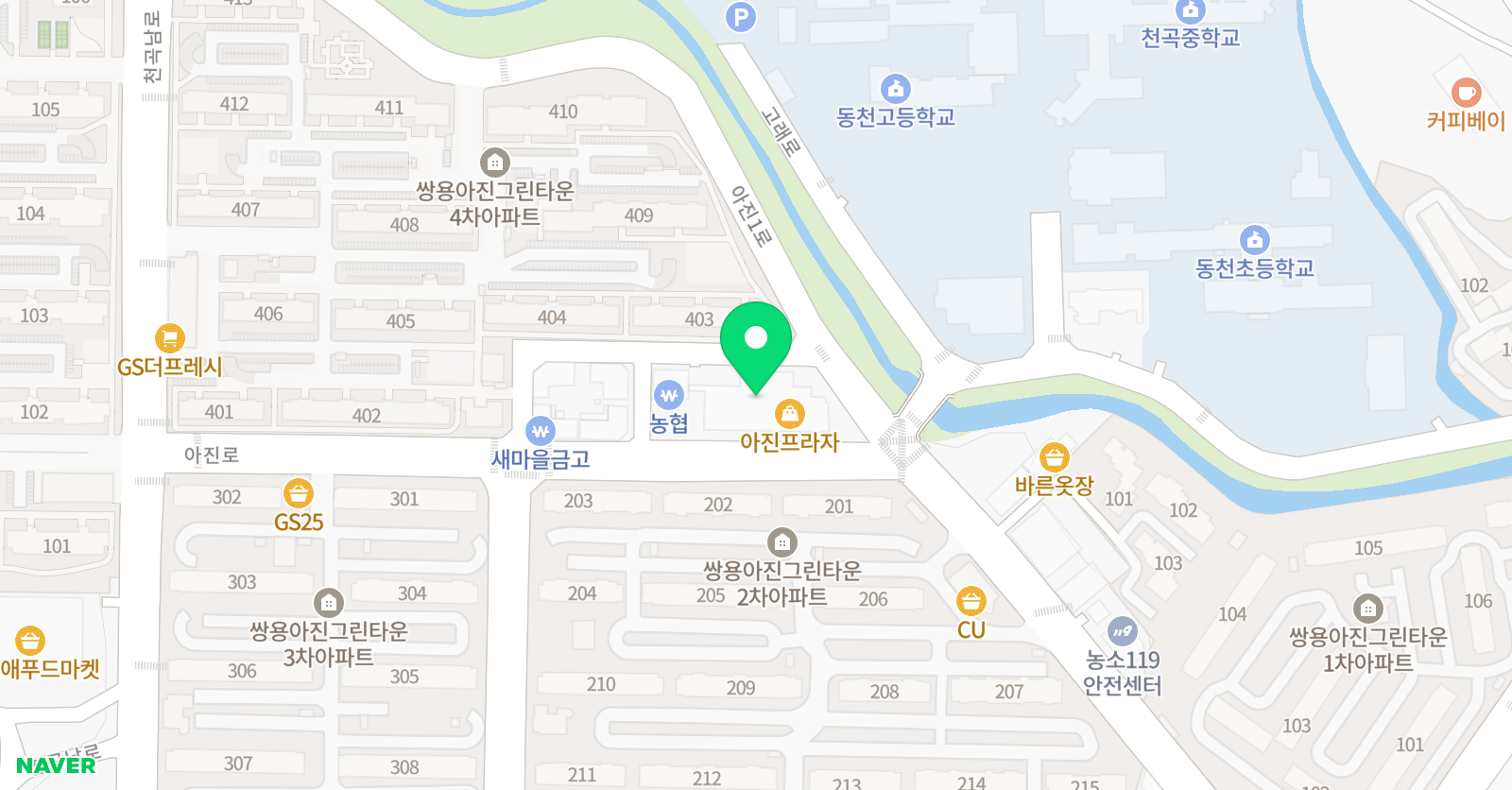 수학공작소 학원 위치