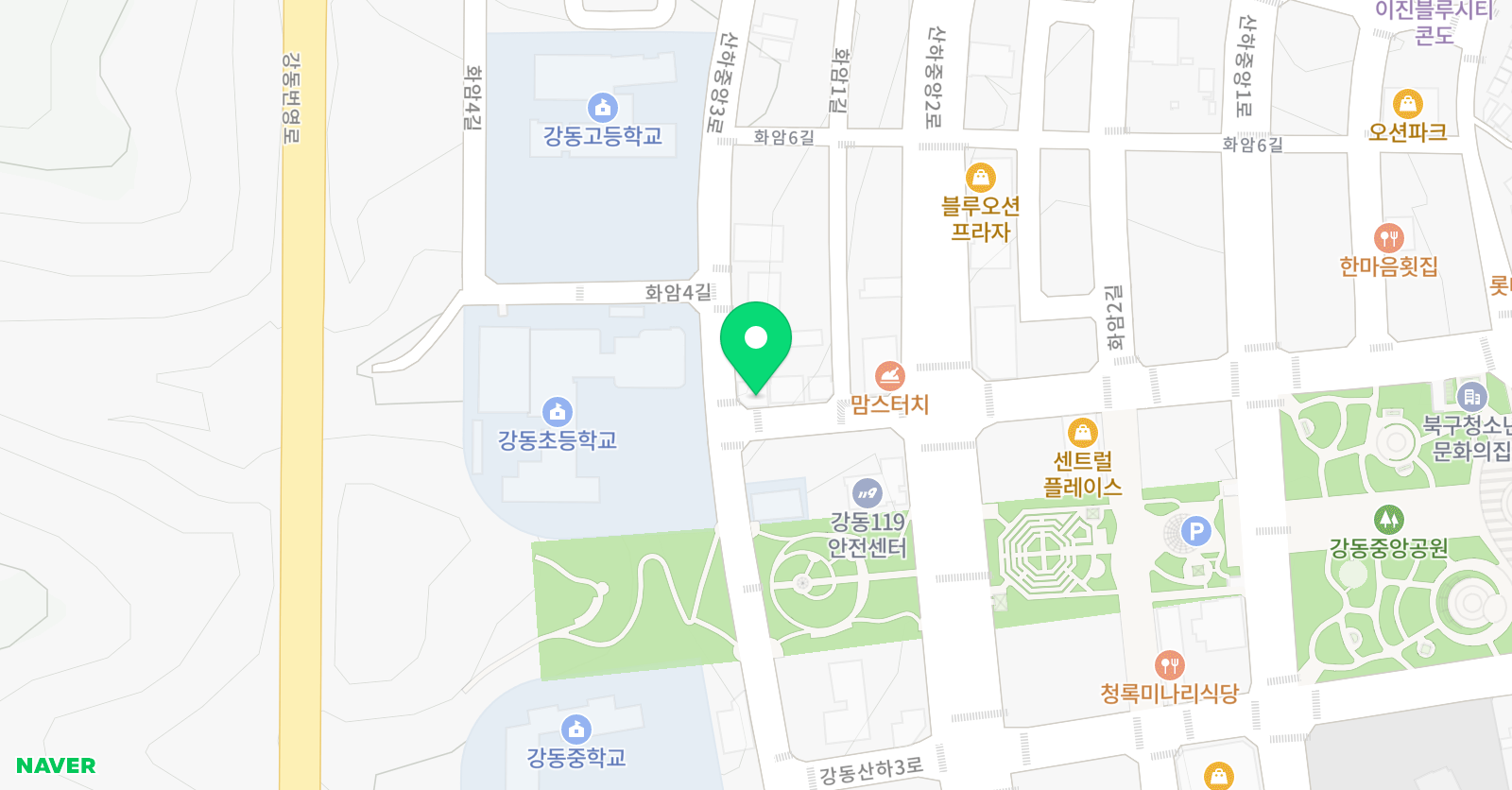 삼성영어 울산강동교실 위치