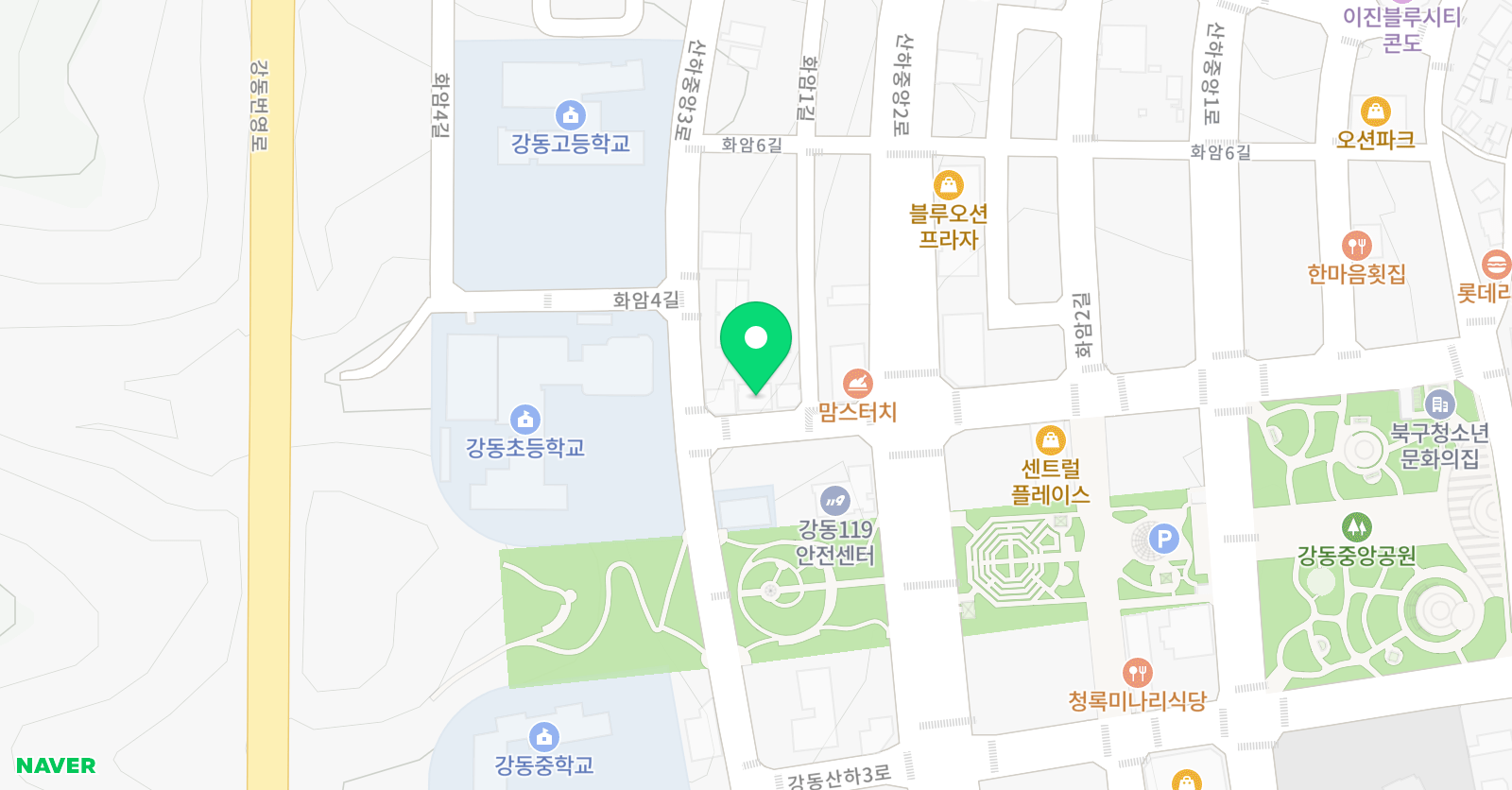 예쁜뜰그림터 미술학원 위치