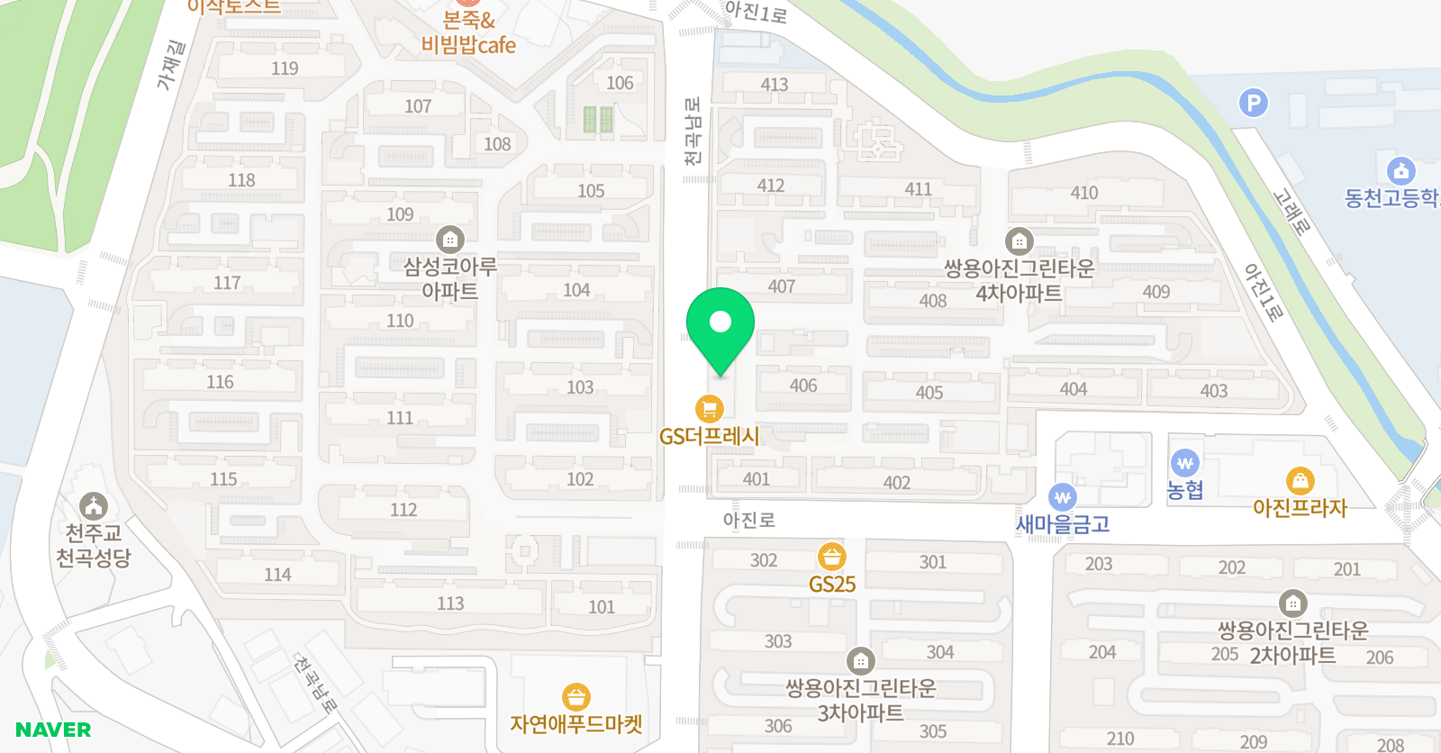 타이탄 새천년 태권도장 위치