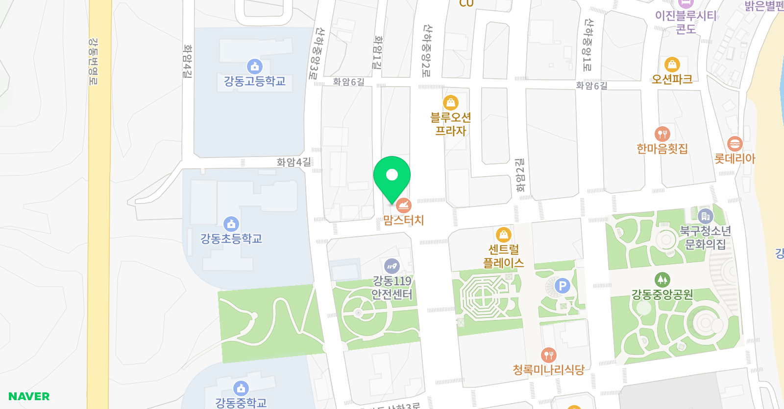 루체테 어학원 울산강동캠퍼스 위치