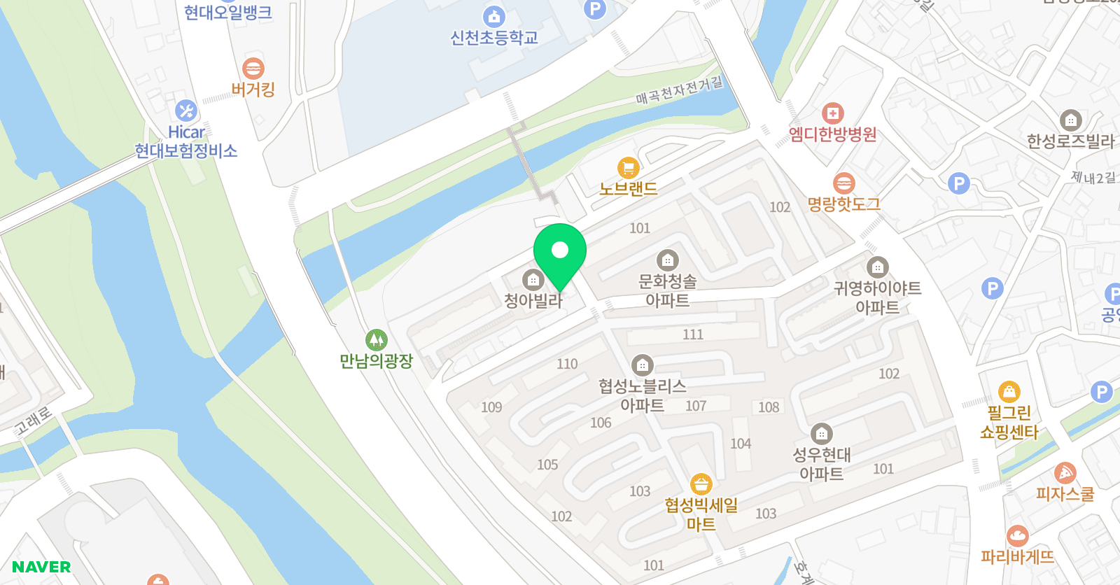 우리영어수학학원 위치