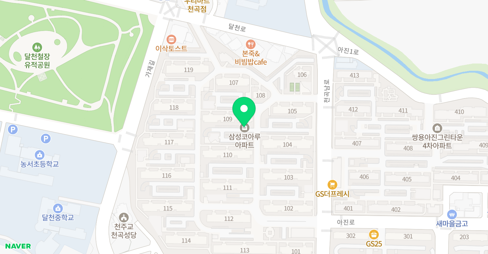 푸르넷공부방 서쌤공부방 위치