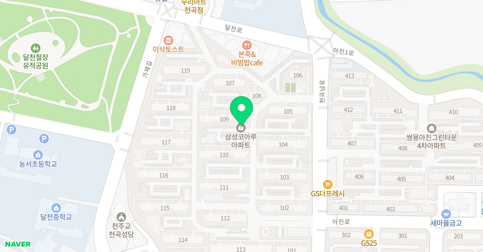 플라톤독서토론논술 천곡코아루공부방 위치
