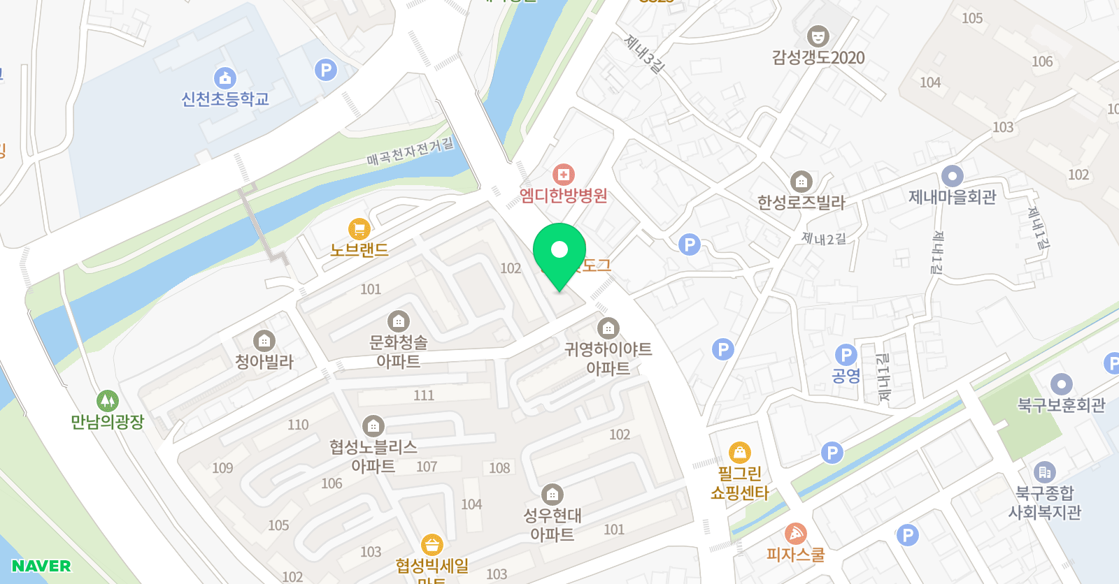올랑 미술학원 위치