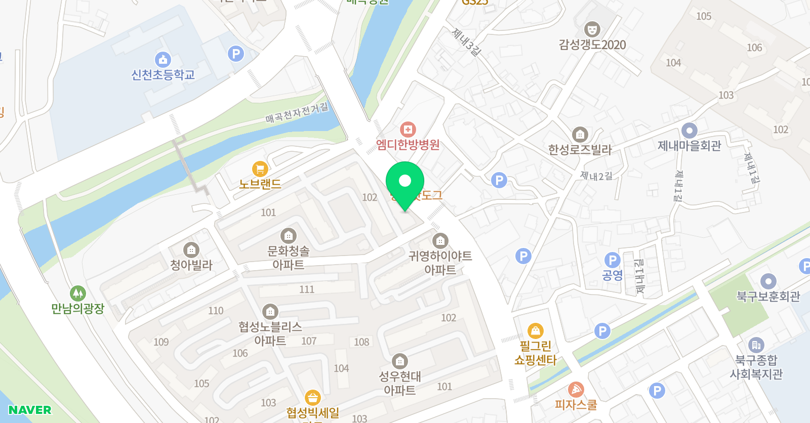 시엠프레 학원 위치