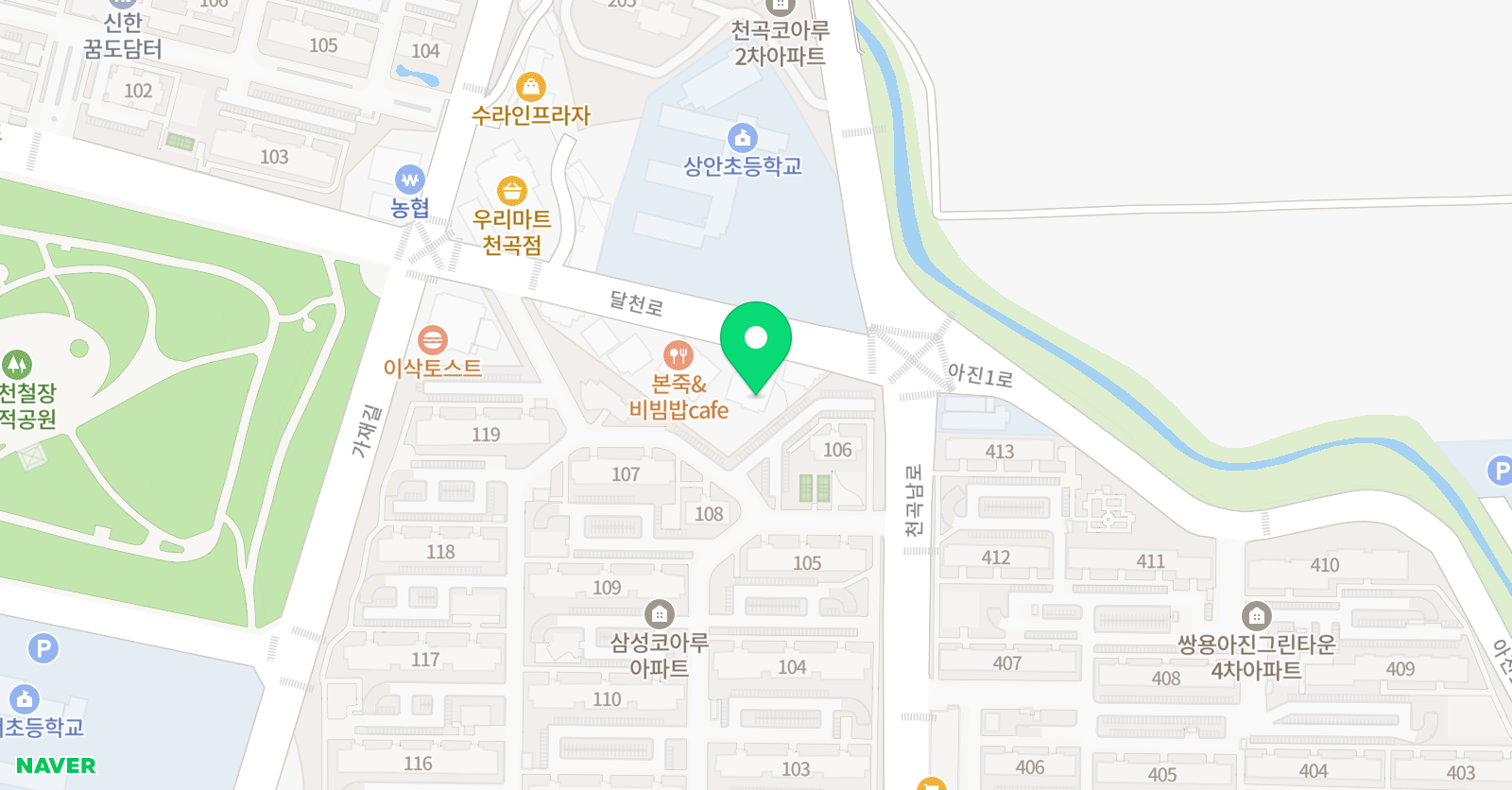MTA 태권도 울산천곡점 위치
