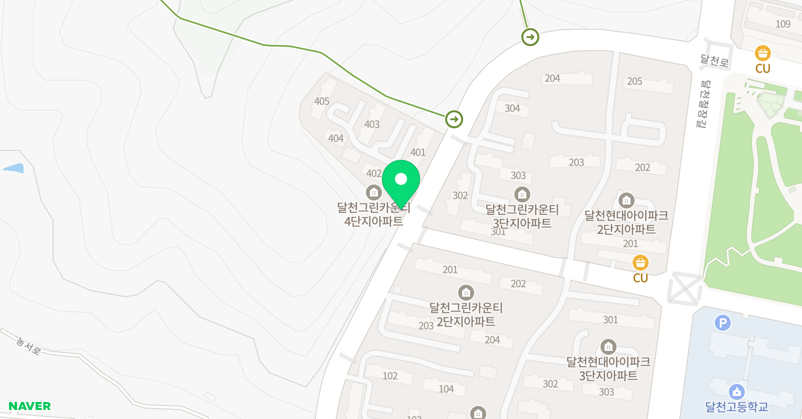 용인대효 태권도 위치