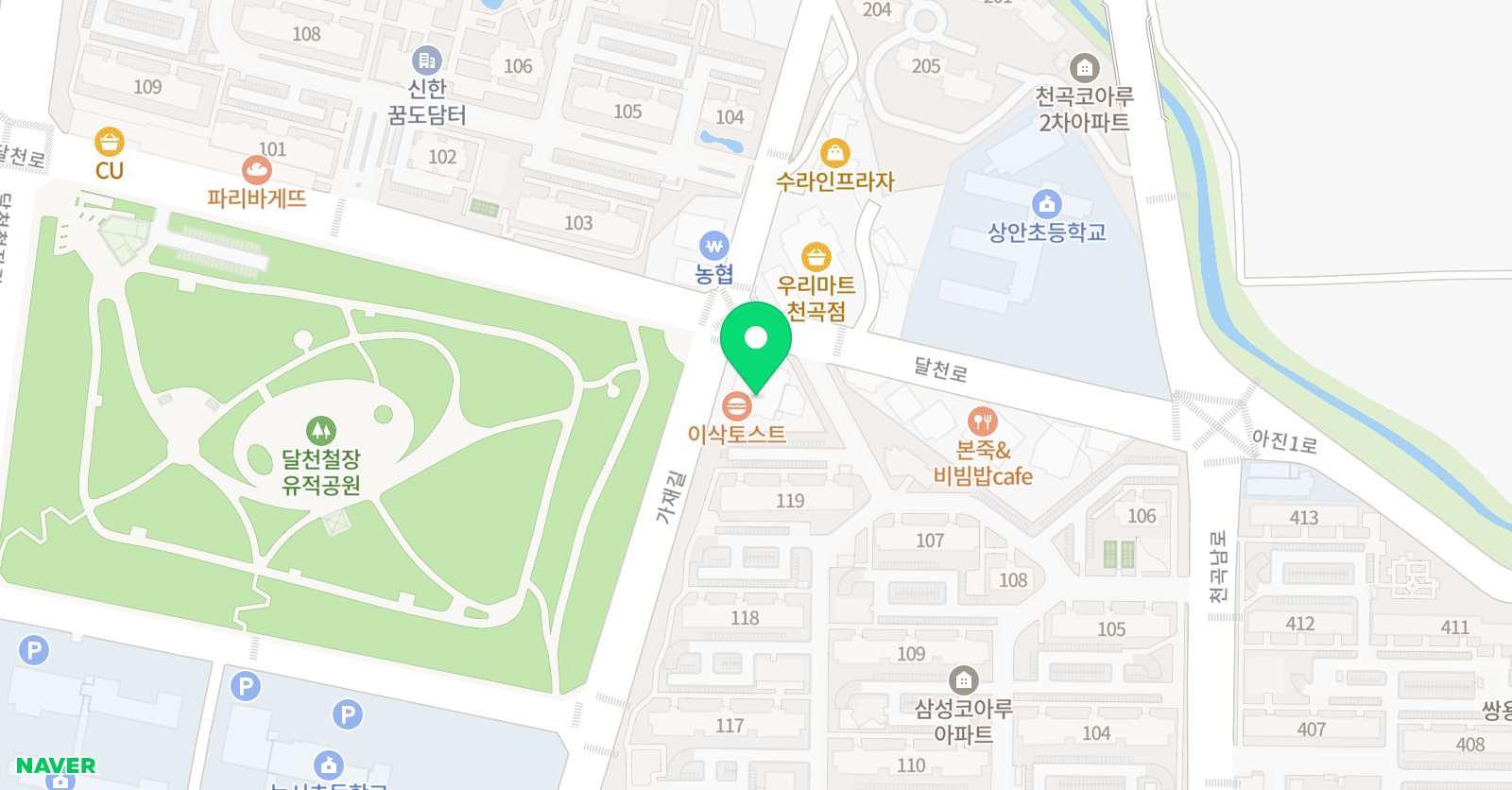 더원 수학학원 위치