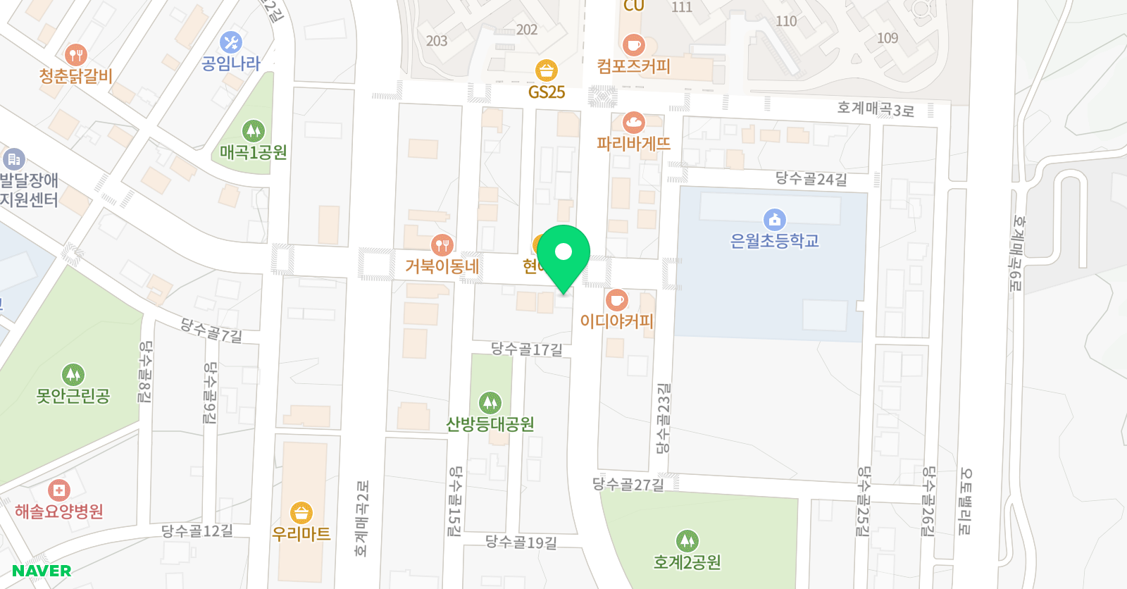 인성영어스쿨학원 위치