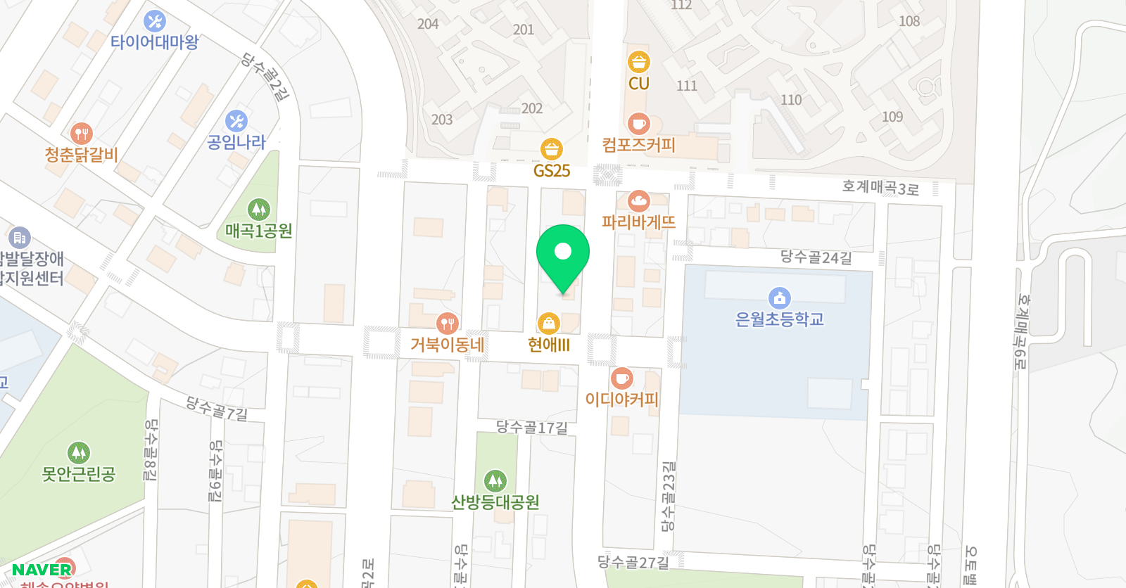 정의대로 수학영어학원 위치
