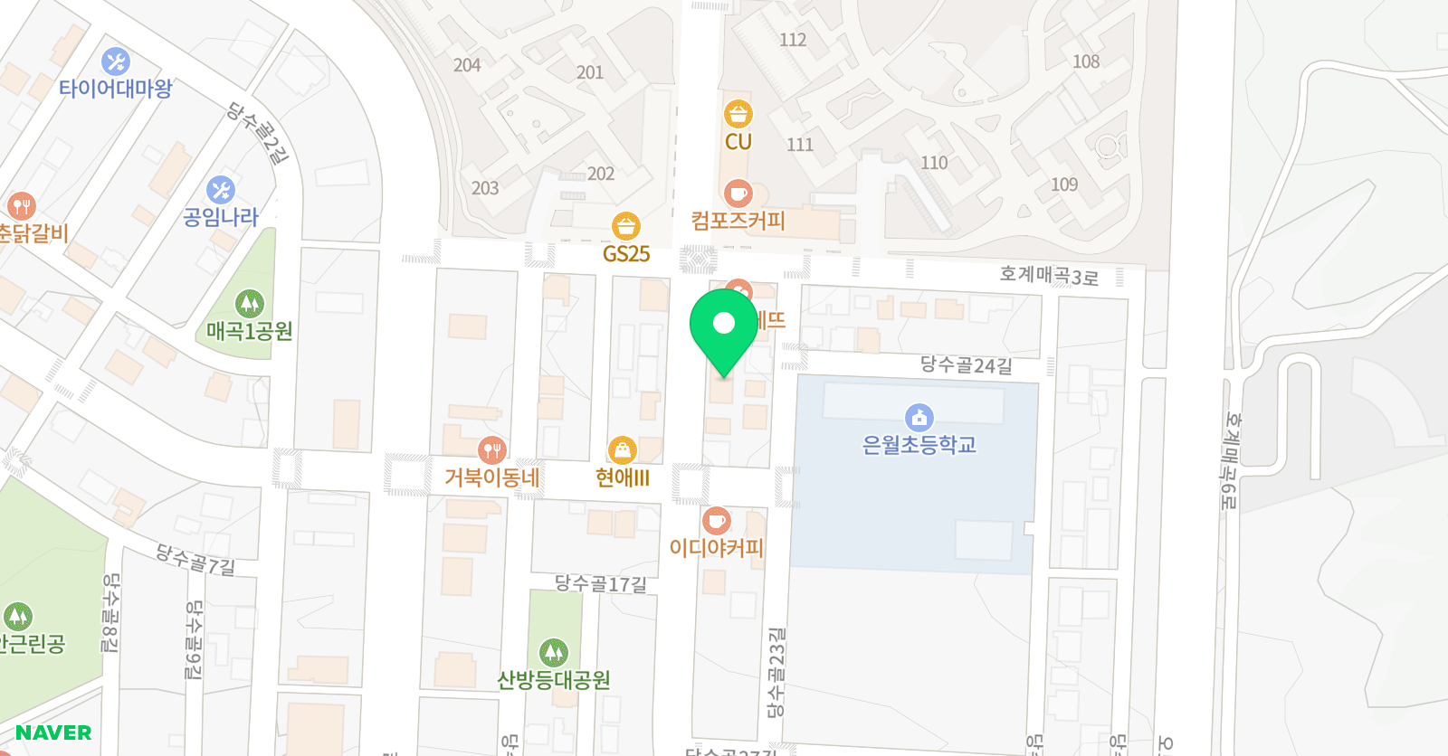 은월 태권도장 위치