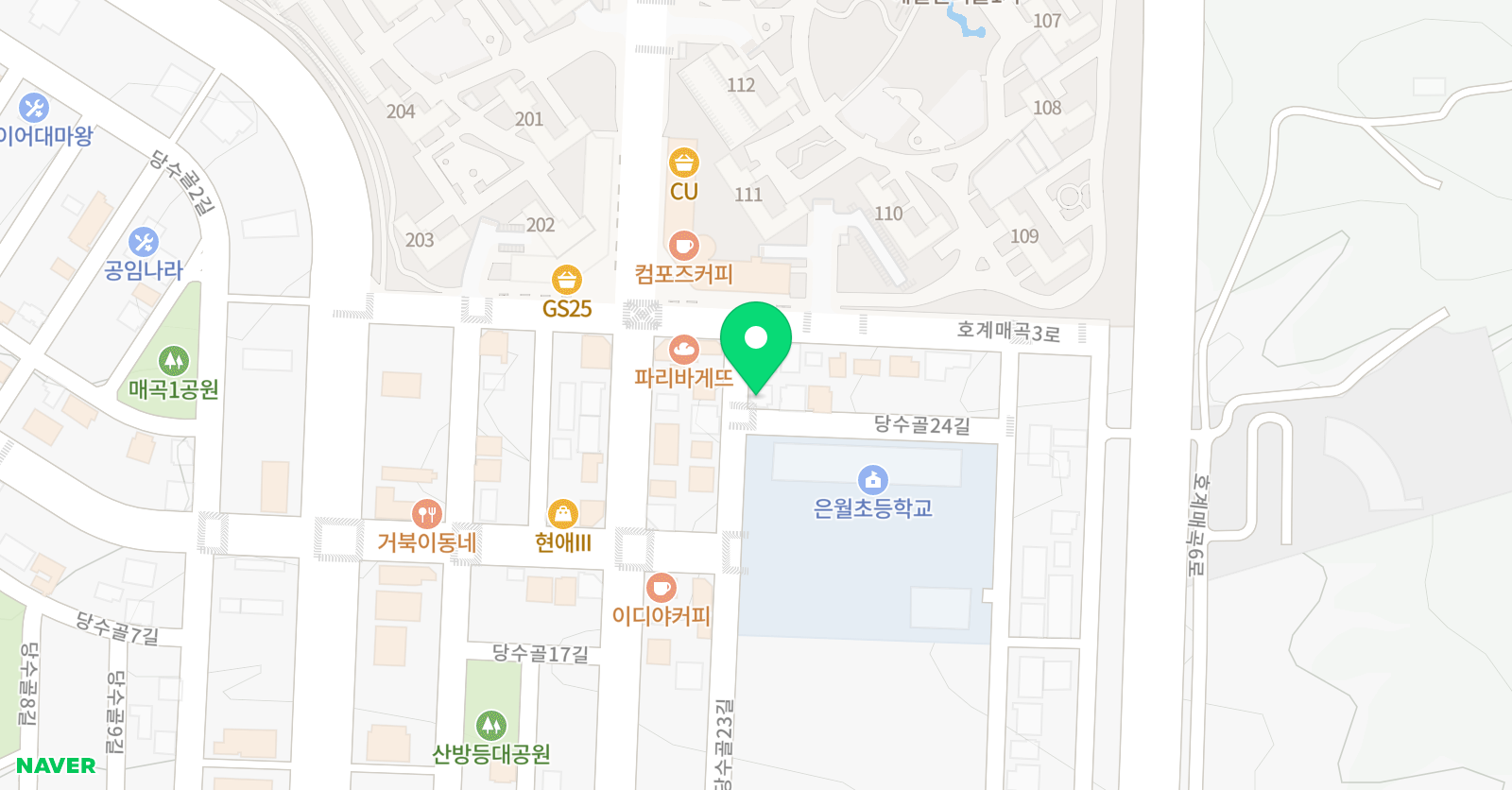 가람 태권도 학원 위치