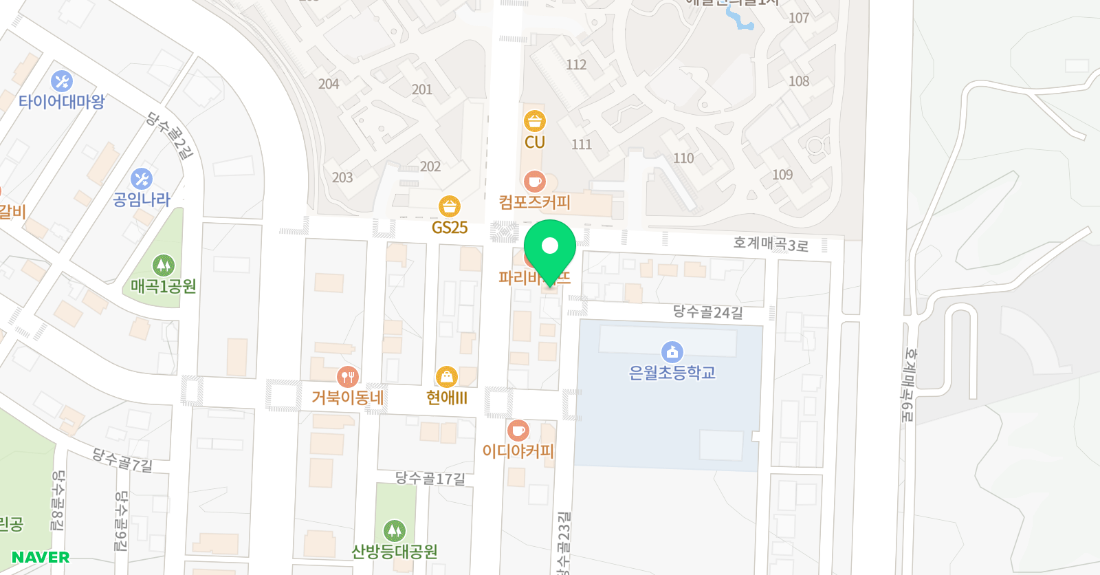 삼성 영어셀레나 은월학원 위치