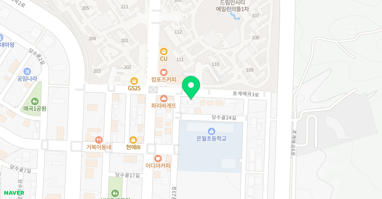 본잉글리시 영어전문학원 위치