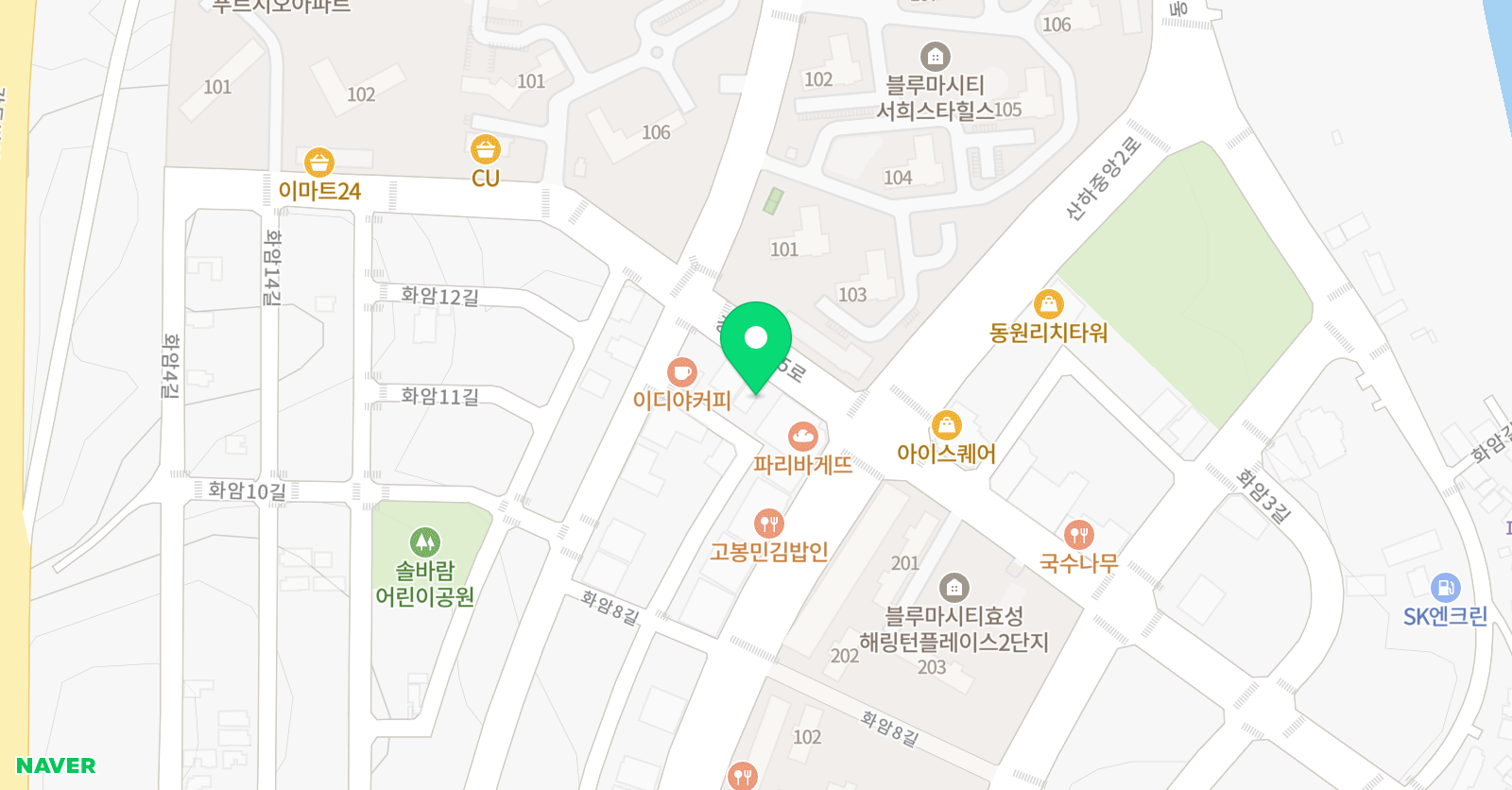 잉큐 영어학원 위치