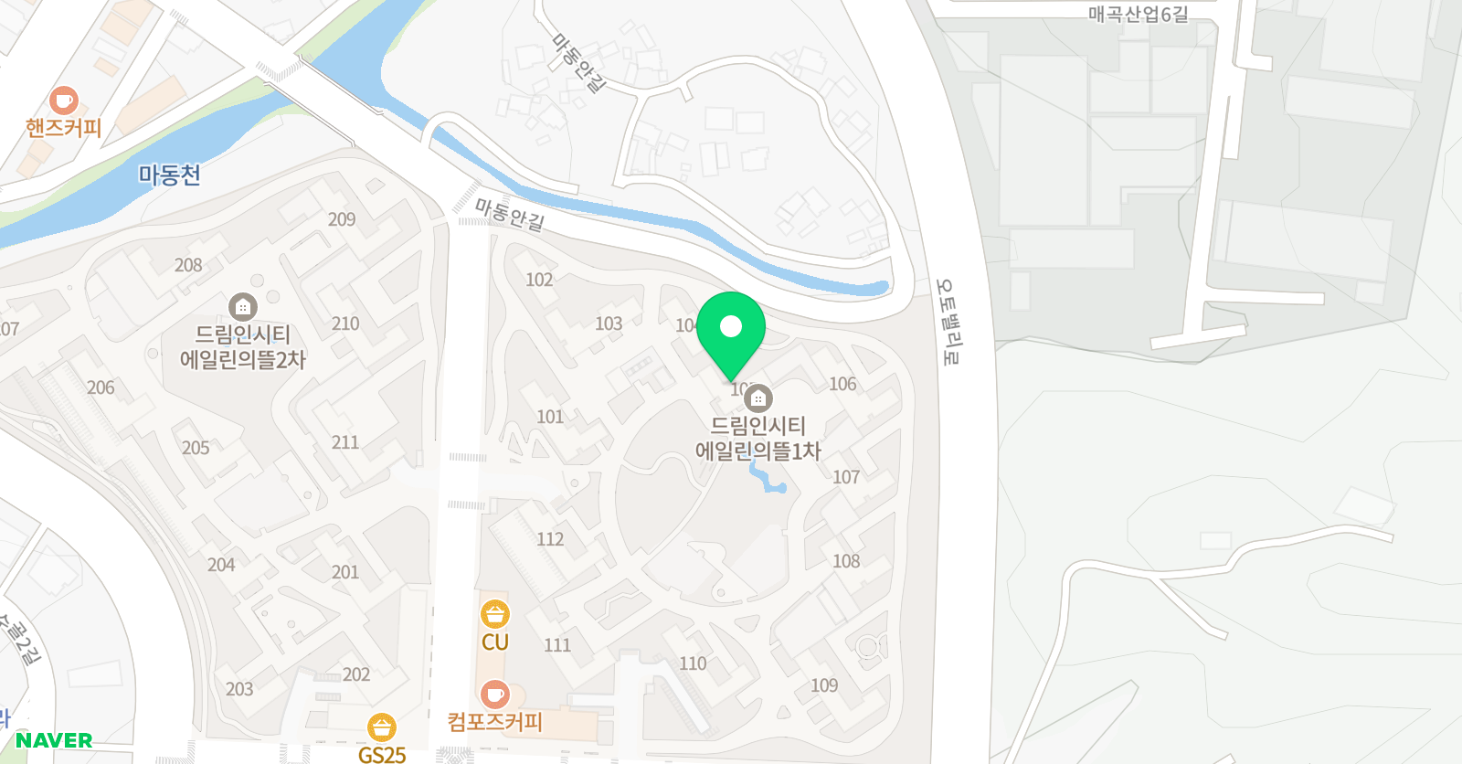 아소비 울산매곡에뜰1단지점 위치