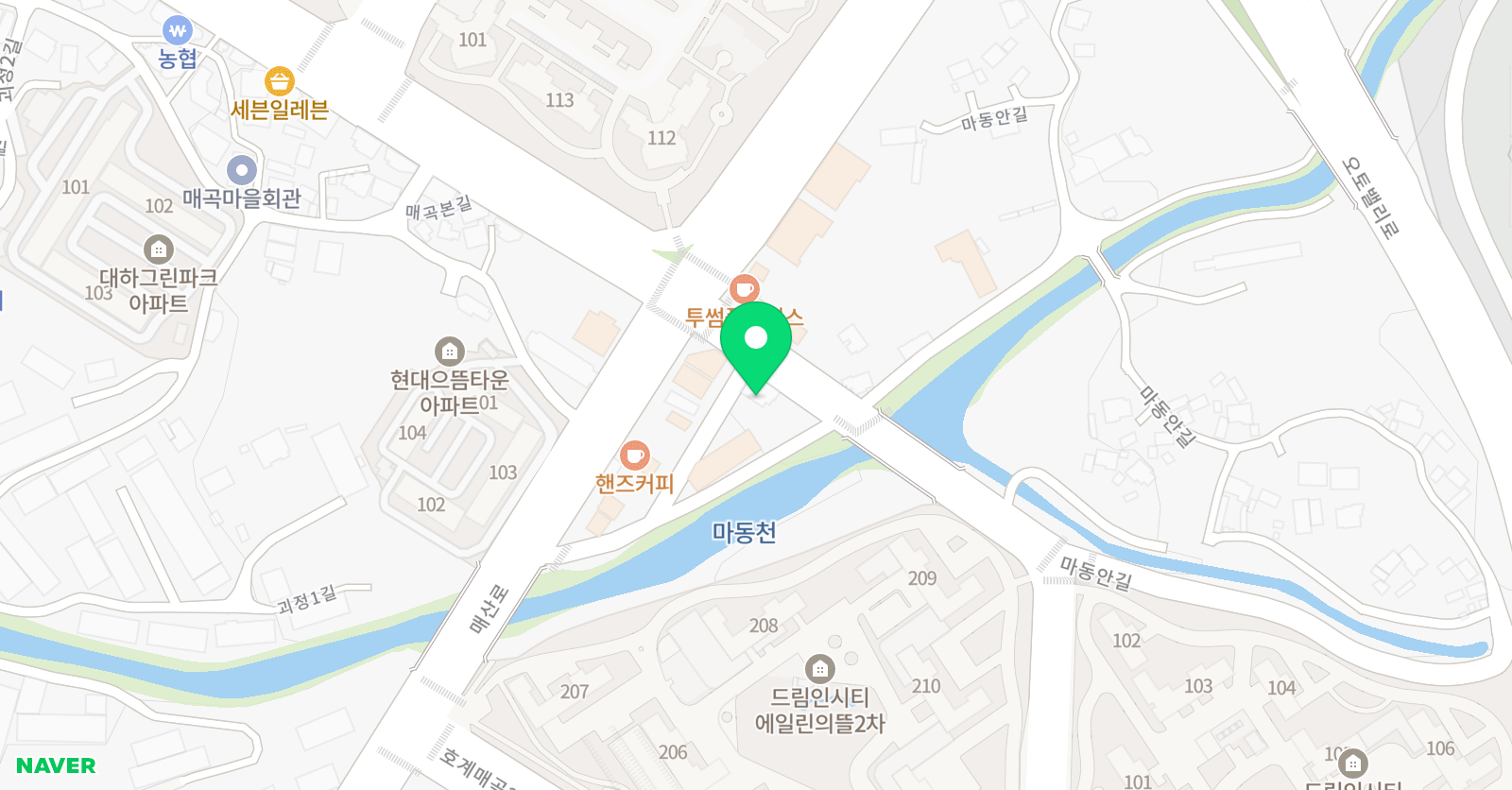 이룸수학학원 위치
