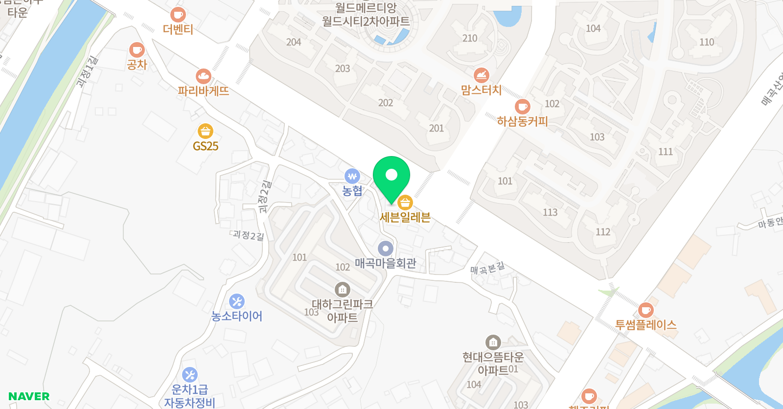 글공간 국어논술학원 위치