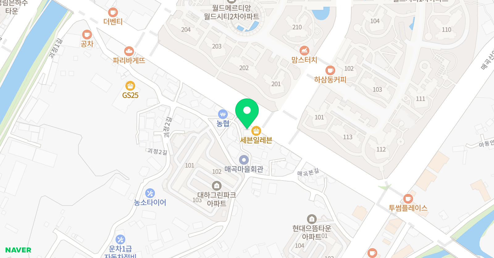 수풀림 수학학원 위치