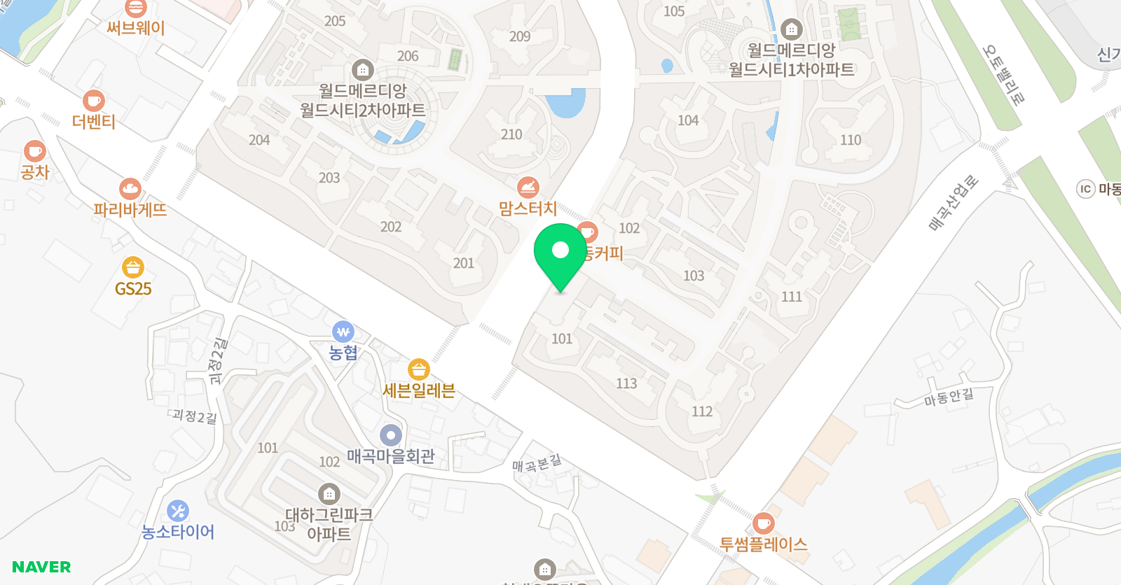 월드베스트 태권도 위치