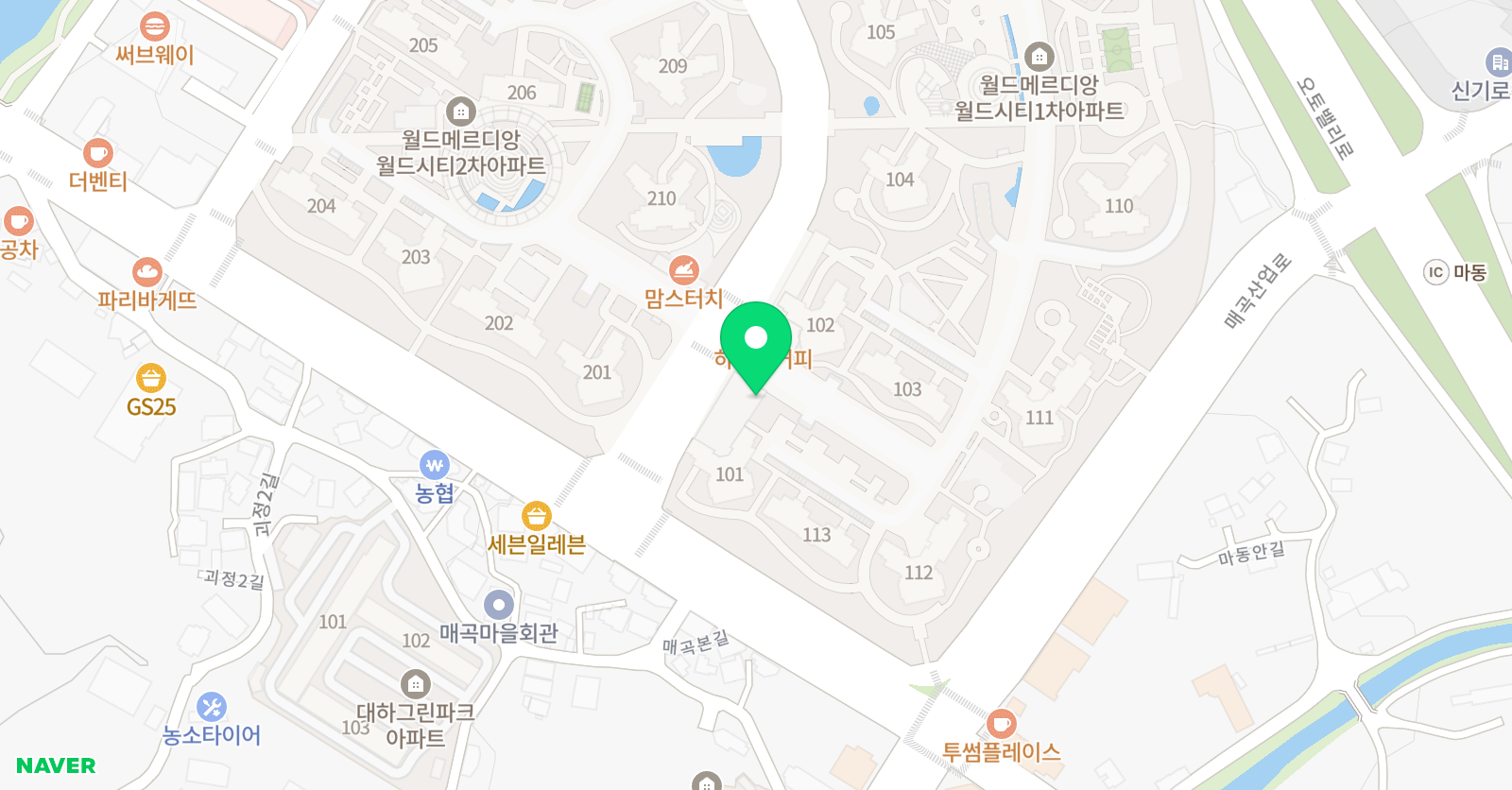책통클럽 울산매곡센터 위치