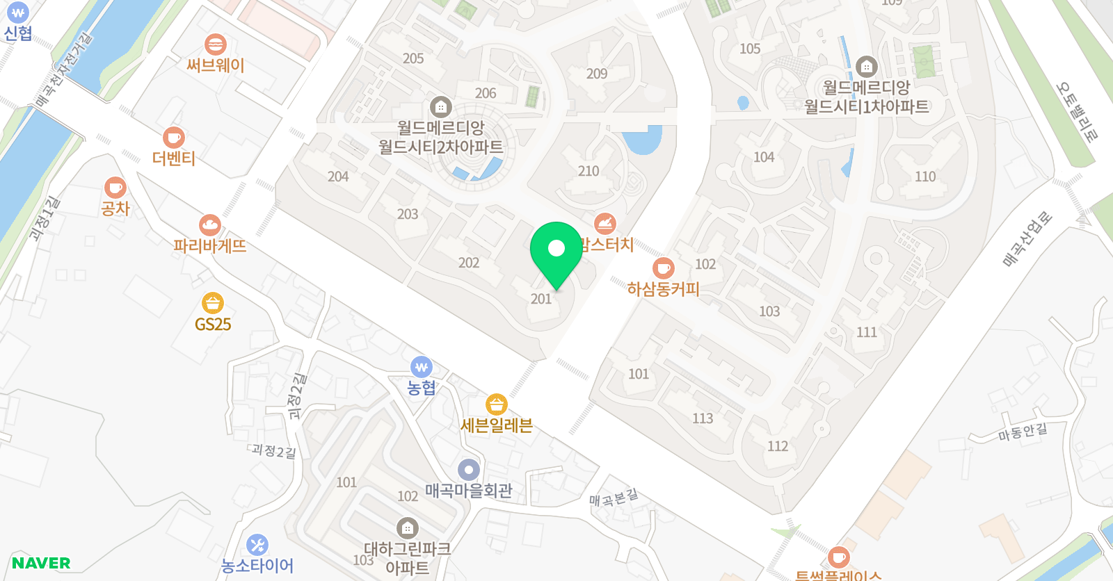 아소비 울산매곡월드2단지점 위치
