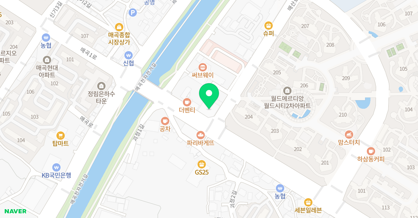매곡햇살그림터 미술학원 위치