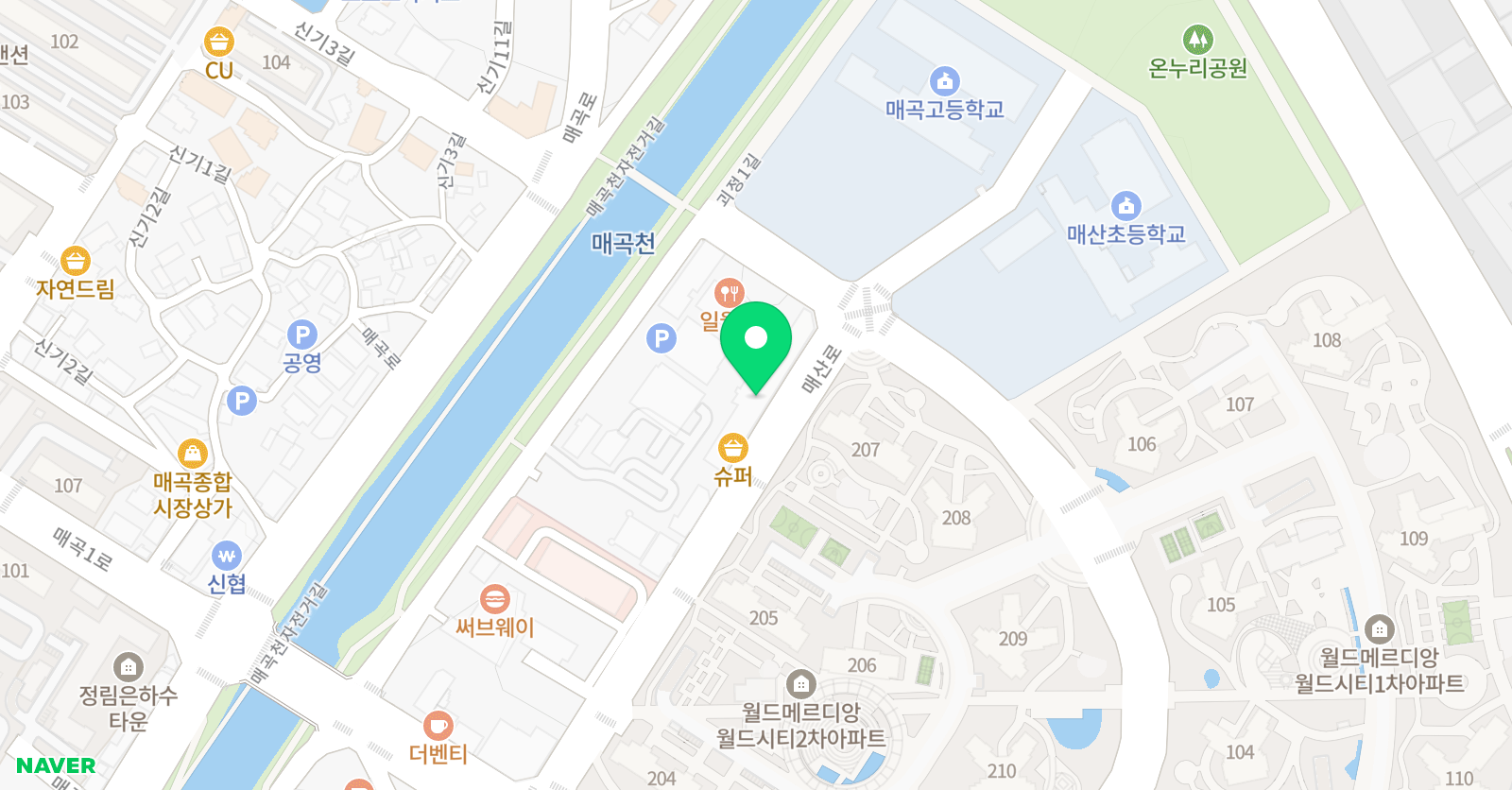 독서테라피 리드인 독서논술교습소 매곡월드점 위치