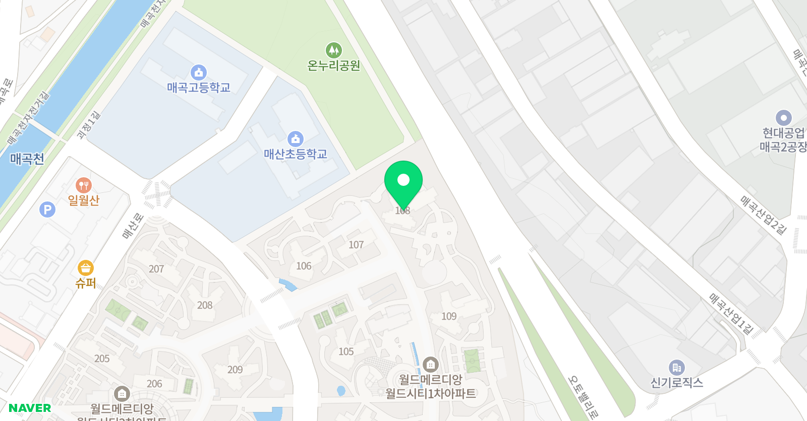 아소비 울산매곡월드1단지점 위치