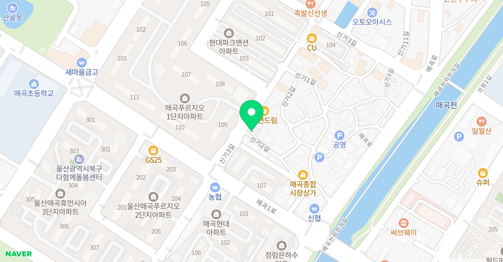 명문 영어수학학원 위치