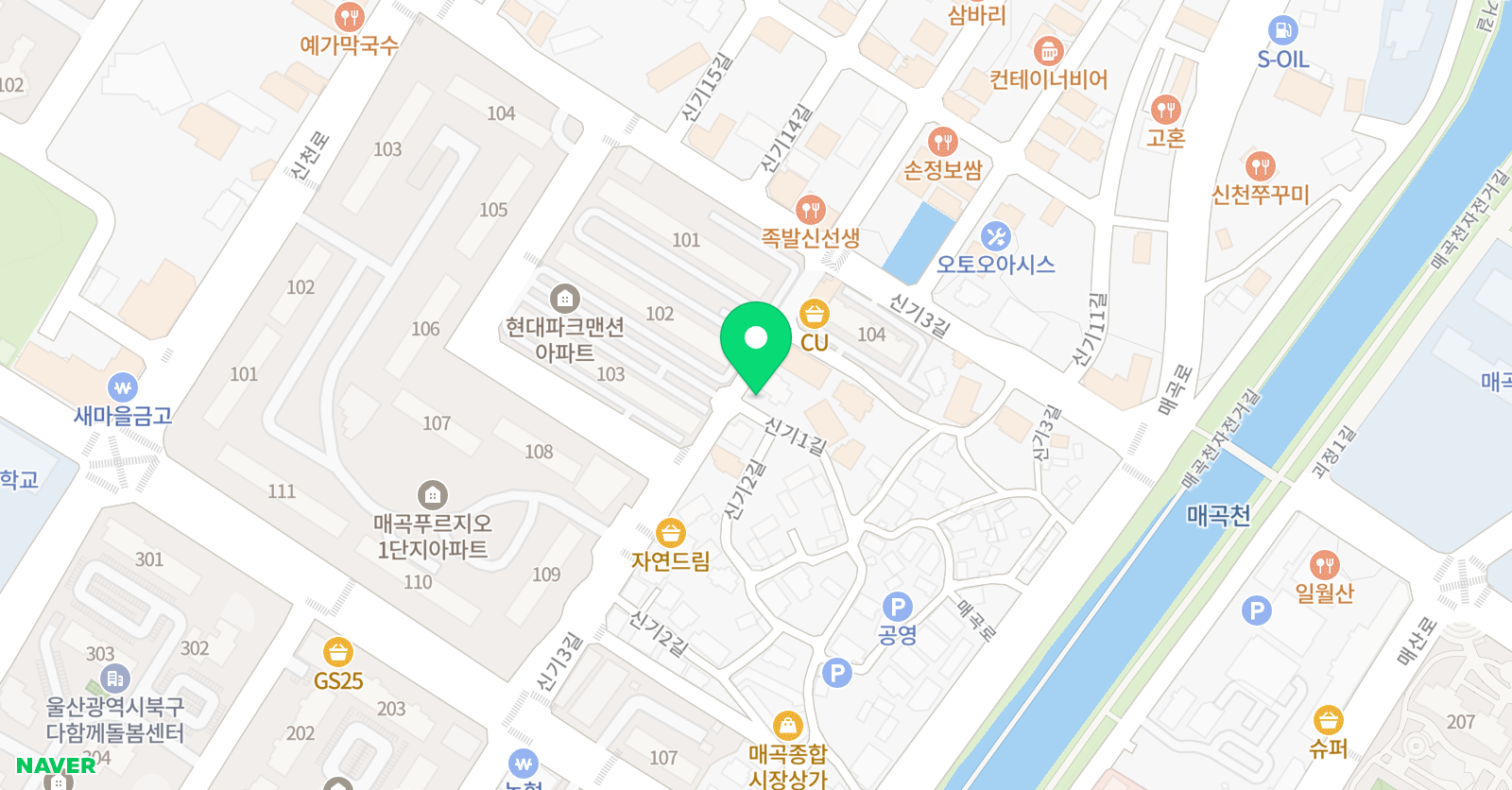 신화 무용학원 위치