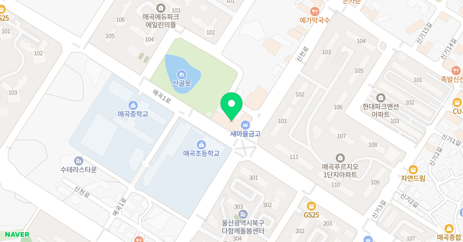 매곡 태권스쿨 위치