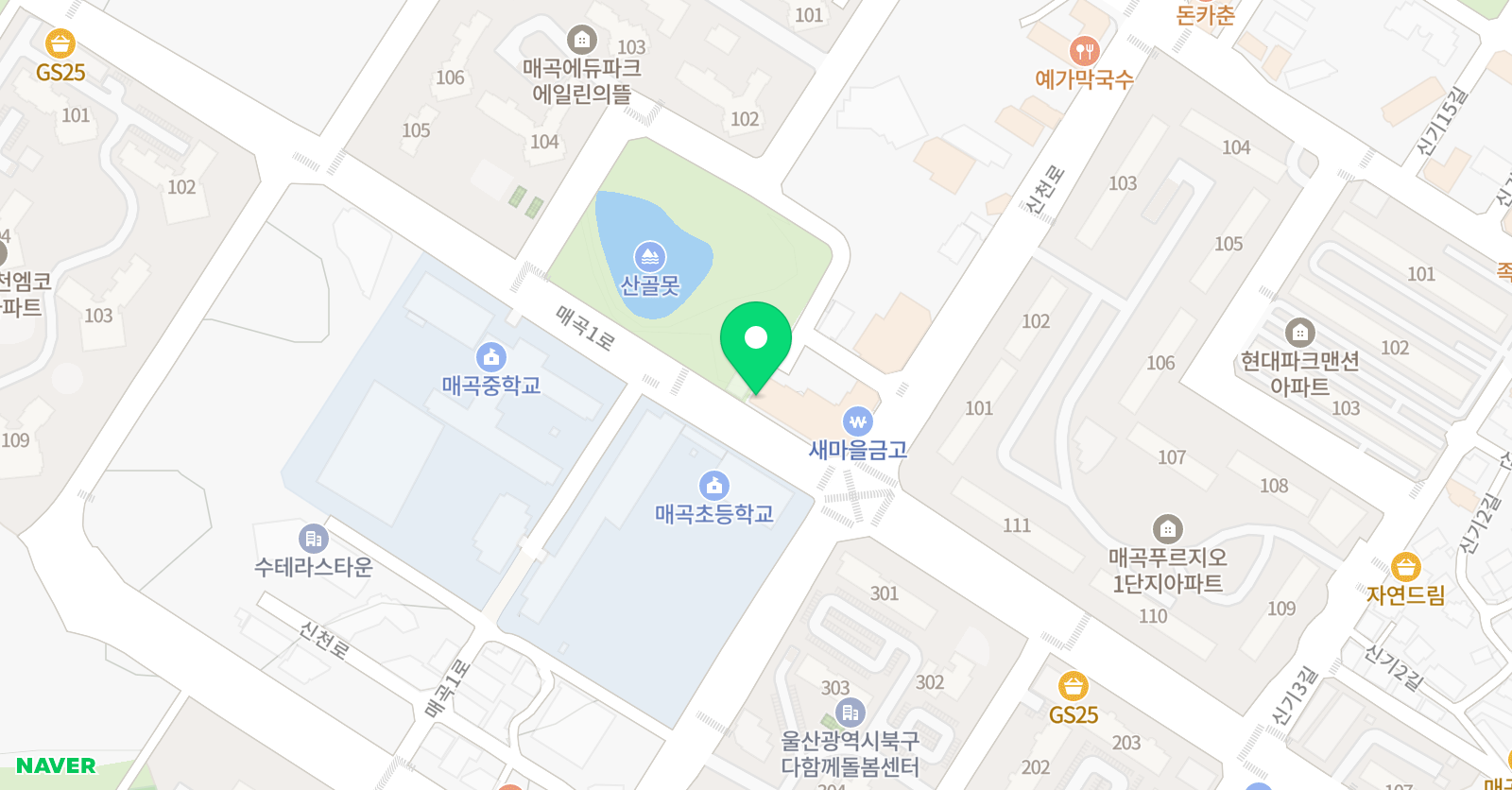 하나린 태권도 위치