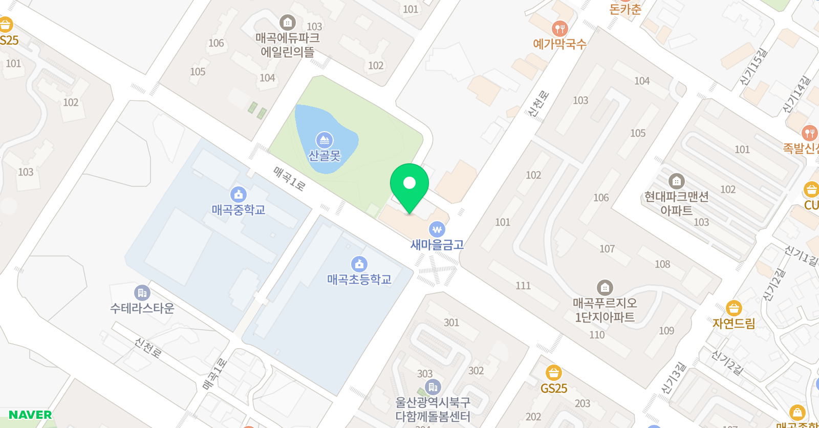 매곡 멘사 영재교육원 위치