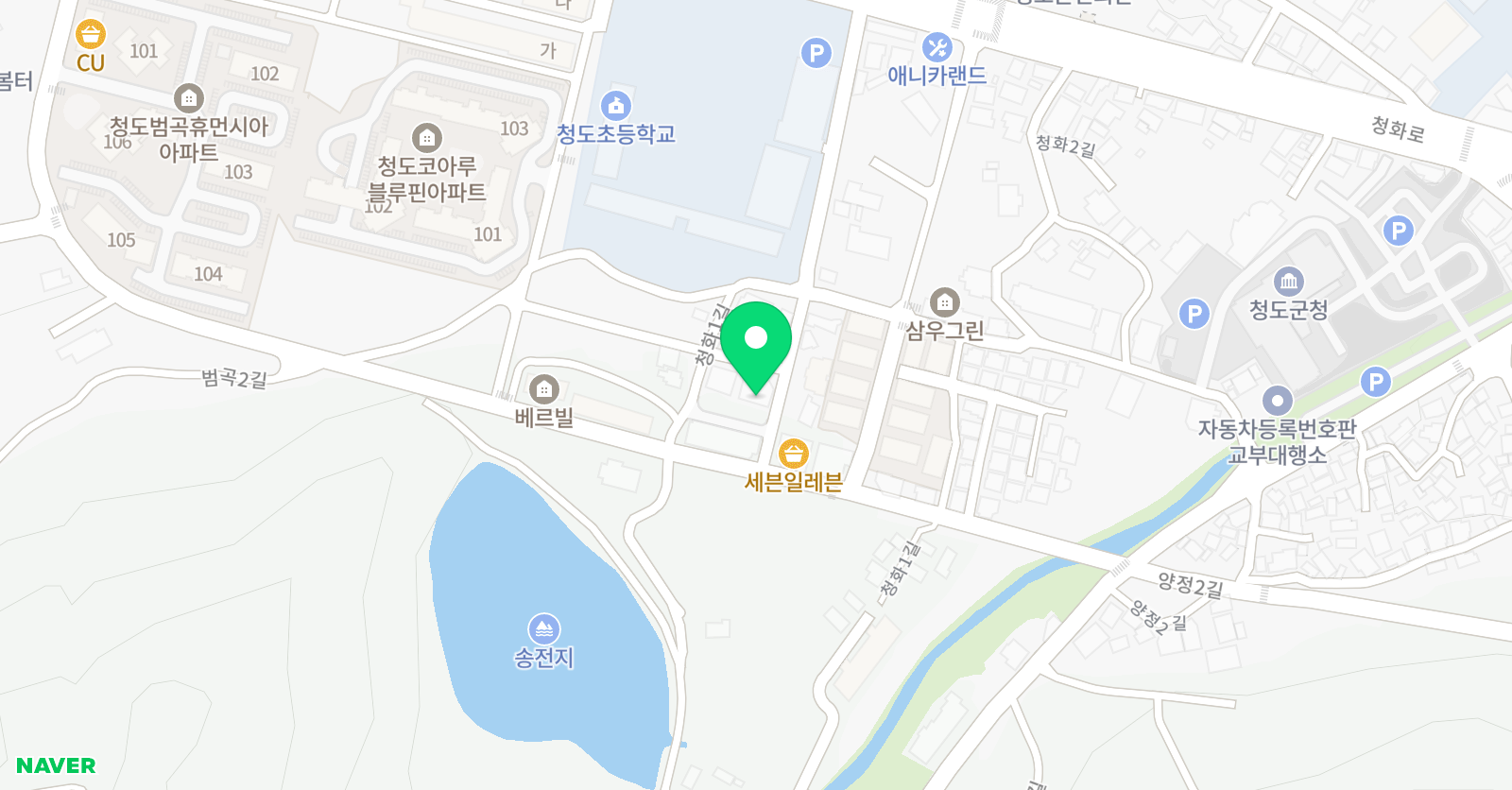 한우리 독서토론논술 청도독서교실 위치