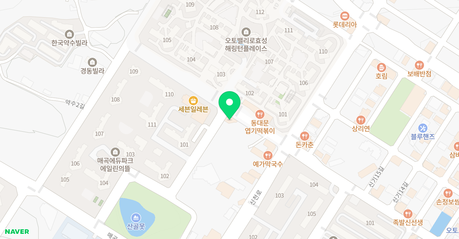 올바른수학전문학원 위치