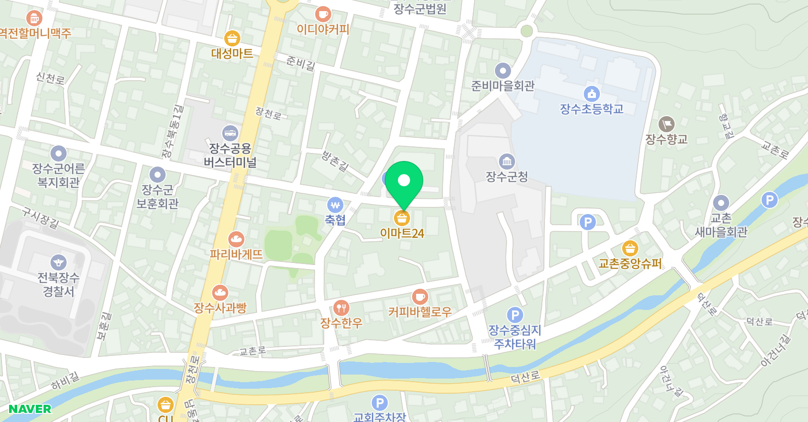 율곡 학원 장수군청점 위치