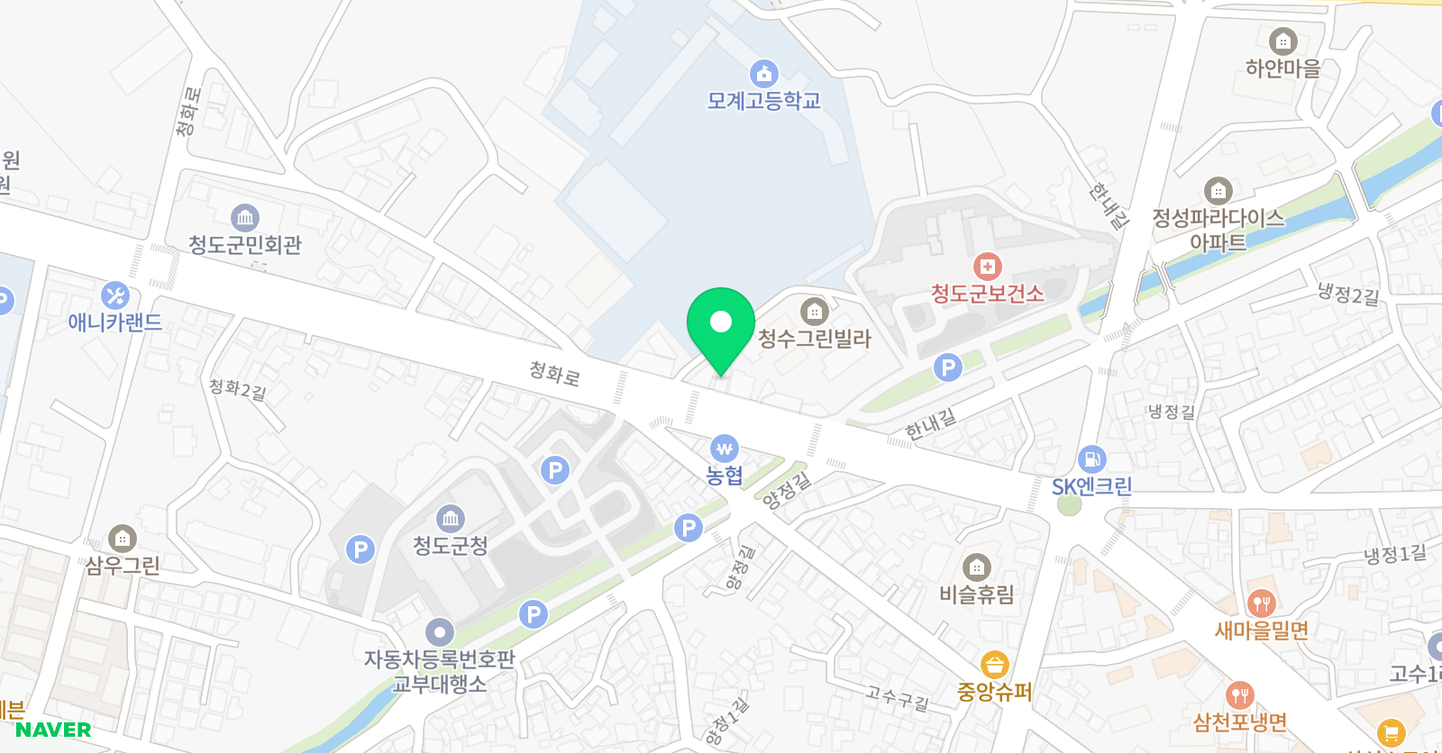 명문 학원 위치