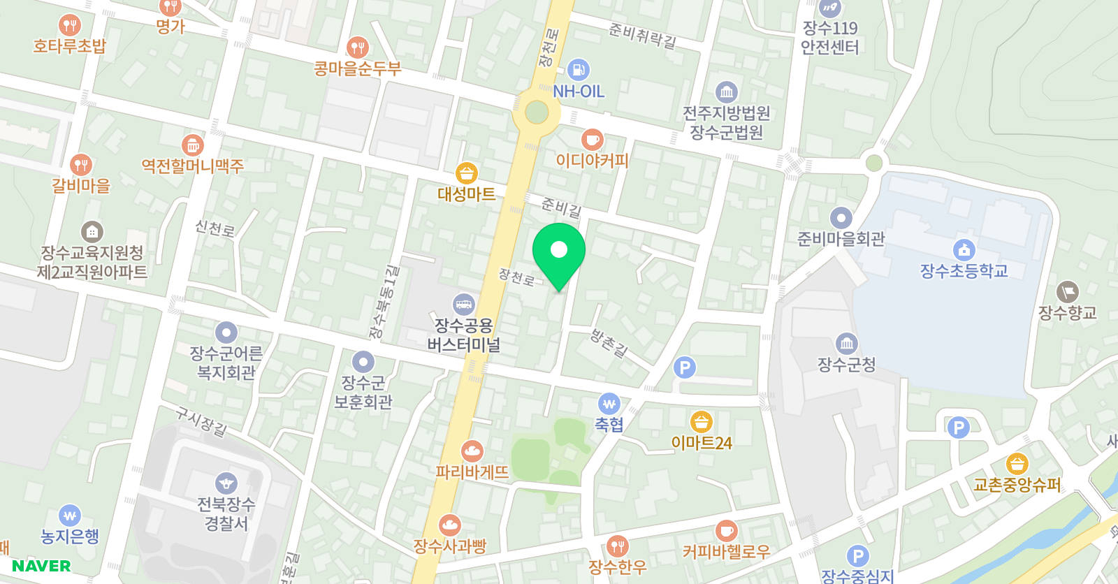 장수 태권도 체육관 위치